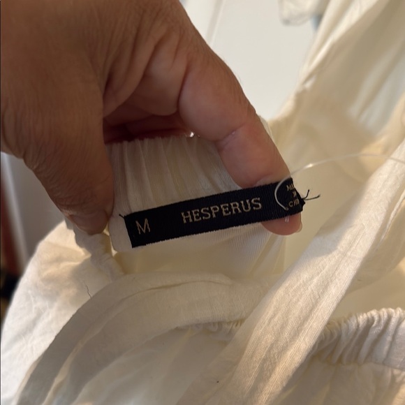 Cream Buttoned Ruffled Mini Sundress - Picture 4 of 10